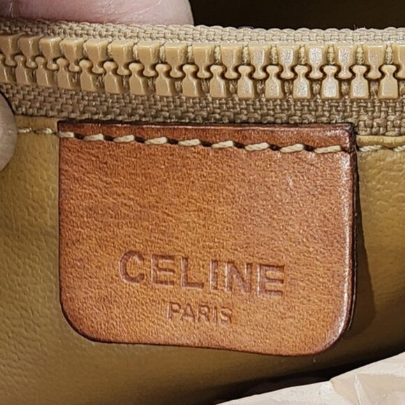 CELINE Tan Macadam Canvas PVC & Leather Bucket/tote bag - Picture 13 of 13